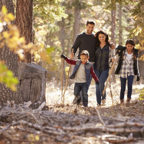 family-hiking