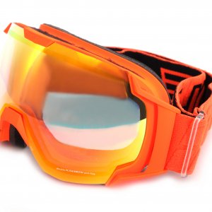 Маска гірськолижна SALICE 619 DARWF DOUBLE ANTIFOG, памаоанчевий, Cat. 2