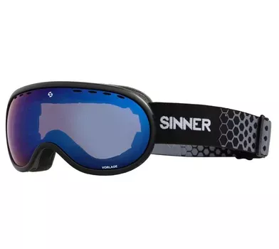 Маска гірськолижна Sinner Vorlage Medium Fit Cat.S3 Matte Black