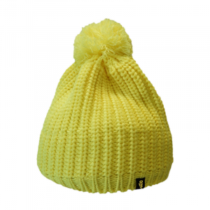 Шапка OGSO Pom Pom 25 cm жовта