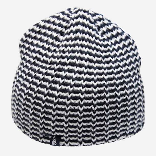 Шапка OGSO Beanie black & white - BEUBL04CA1601ST