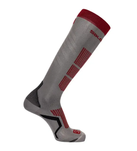 Шкарпетки гірськолижні Salomon S/PRO L 42-44 Beluga/Goji Berry