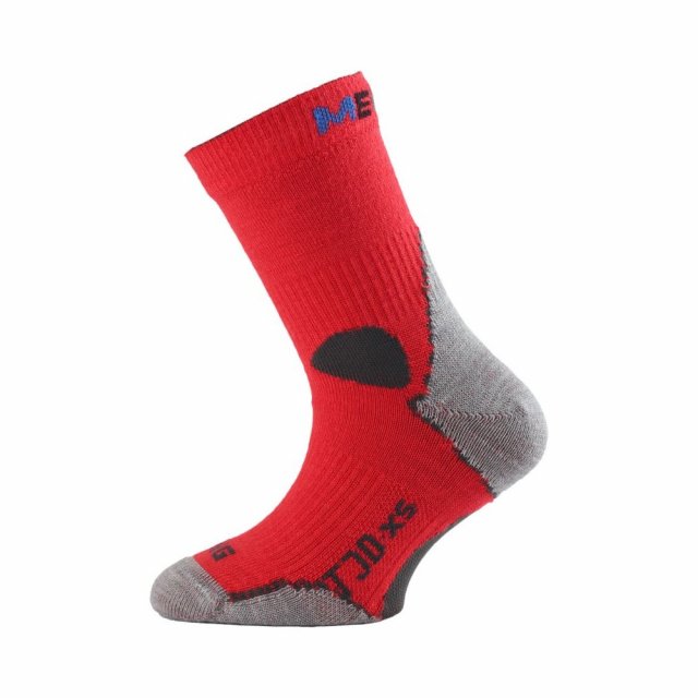 Термошкарпетки Lasting Merino TJD 306 (34-37) сірий/червоний