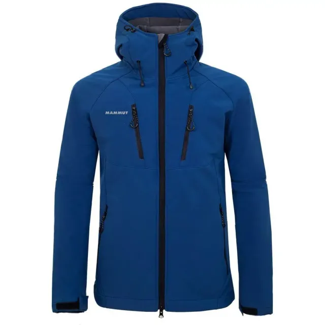 Куртка спортивна чоловіча Soft Shell Mammut, темний/синій, XL 