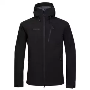 Куртка спортивна SoftShell демі чоловіча Mammut, туристична, чорна