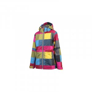 Гірськолижна куртка Kilmanock Skijacke Irene Padded 152см, рожева абстракція