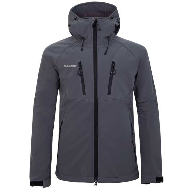 Спортивна куртка чоловіча SOFT SHELL MAMMUT №1705 М (46) сірий
