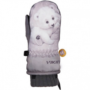 РУКАВИЧКИ ДИТЯЧІ VIKING GLADE 3 (9,4 СМ) сірий/білий