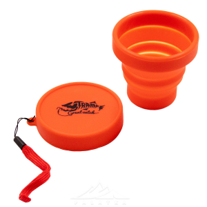 Стакан складний силіконовий з кришкою Tramp 180ml теракотовий