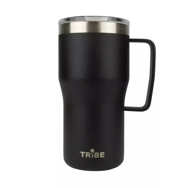 Термочашка Tribe Travel Mug 600 мл чорний