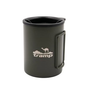 Термогорнятко Tramp зі складаними ручками та поїлкою 400 мл UTRC-137-olive